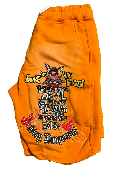 DED Faded shorts(Orange)