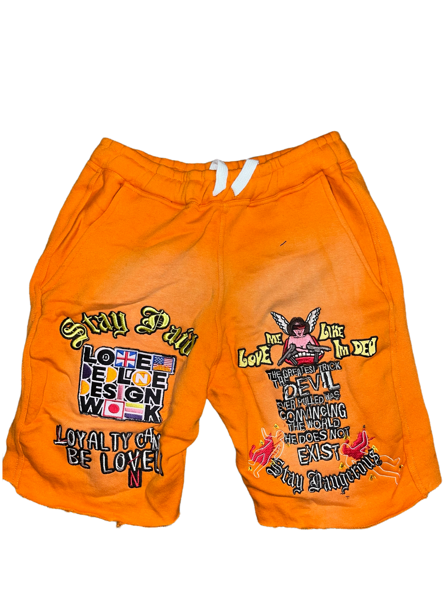 DED Faded shorts(Orange)