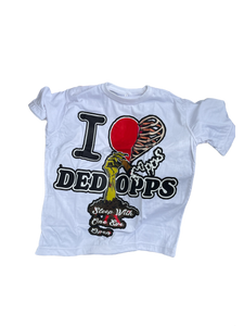 I LOVE DED OPPS unisex T-shirt(White)