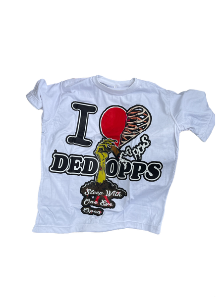 I LOVE DED OPPS unisex T-shirt(White)