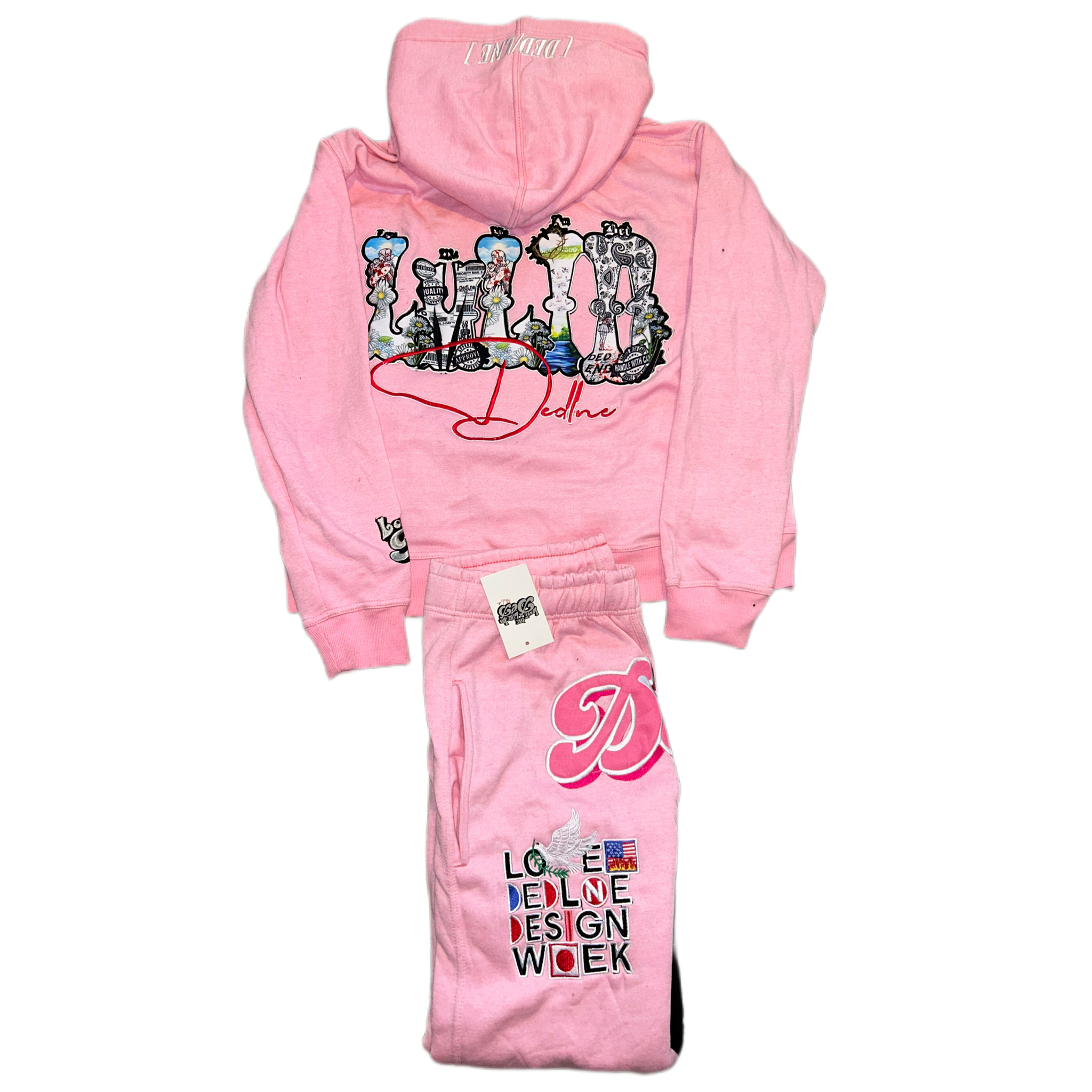 LMLID Pink sweat suit