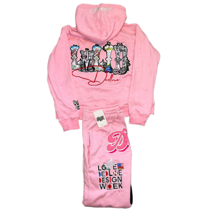 LMLID Pink sweat suit