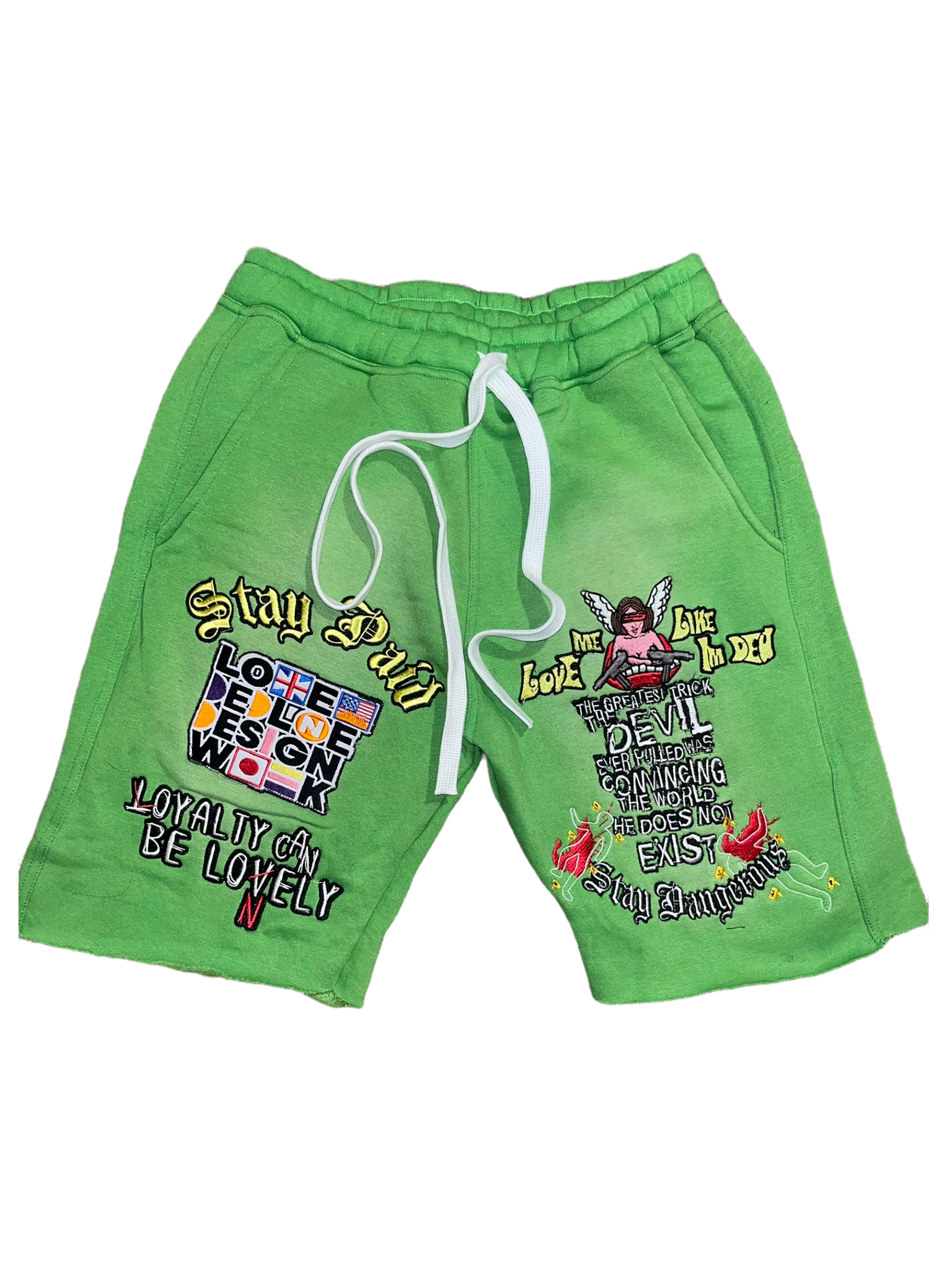 DED Faded shorts(Green)