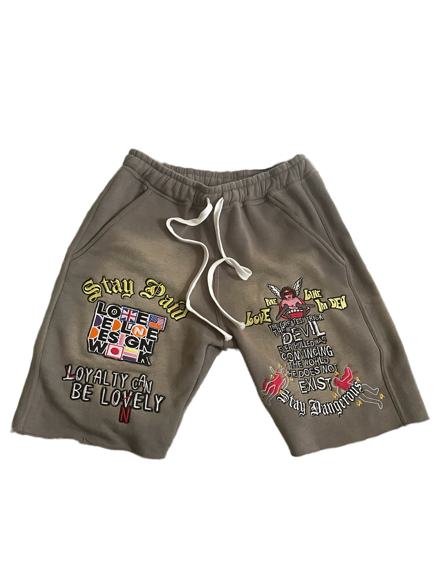 DED Faded shorts(Grey)