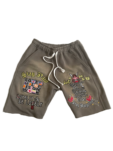 DED Faded shorts(Grey)