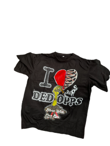 I LOVE DED OPPS unisex T-shirt(Black)