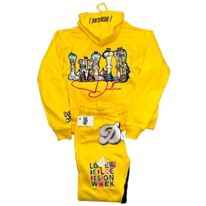 LMLID Yellow sweat suit