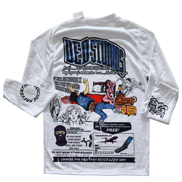 DED STUDIOS Long Tshirt(white)