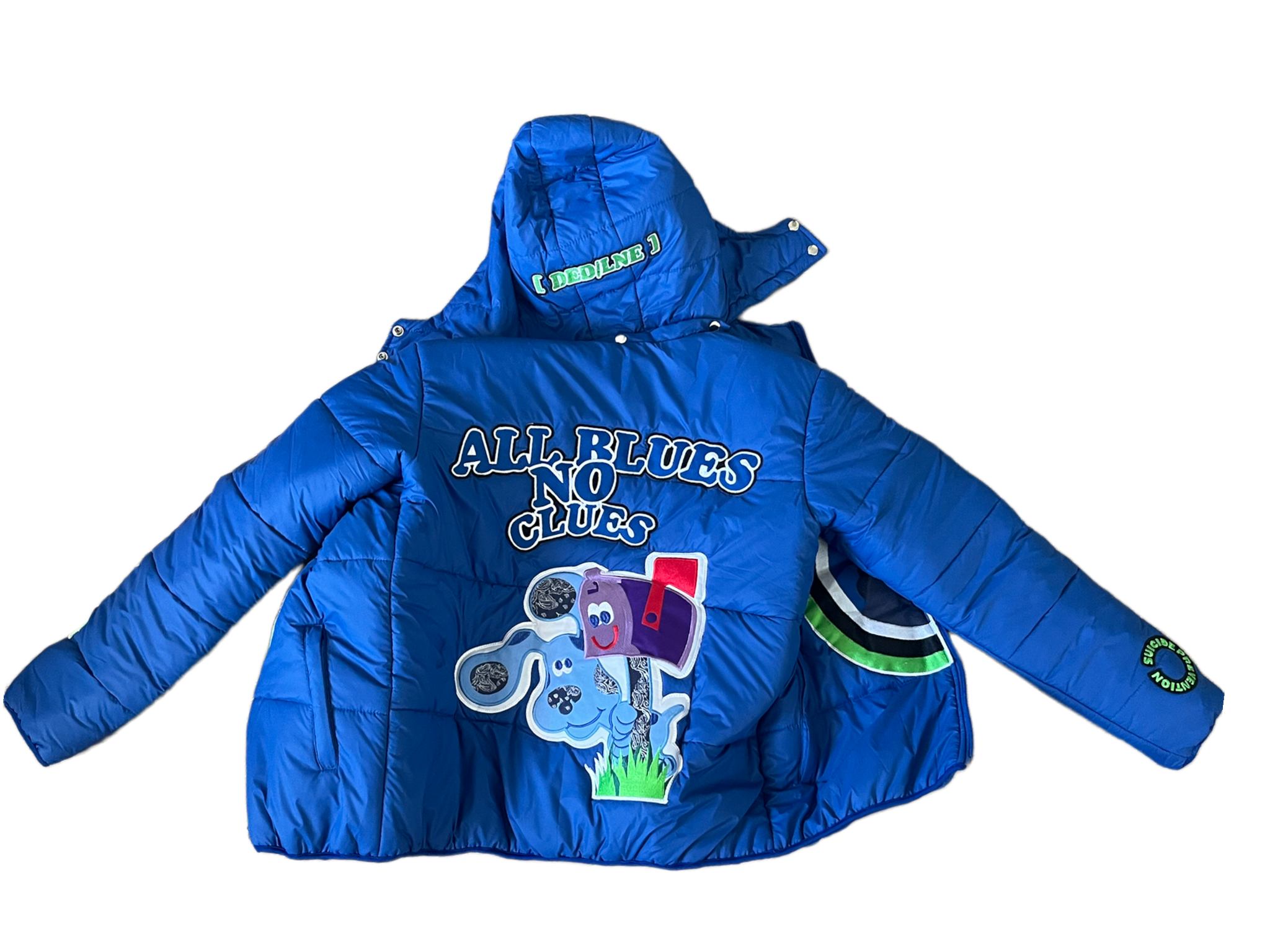 ALL BLUES NO CLUES Puff Jacket